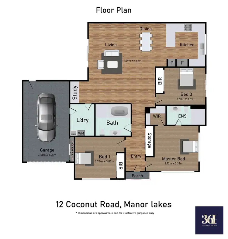 Floorplan of Homely house listing, 12 Coconut Road, Manor Lakes VIC 3024