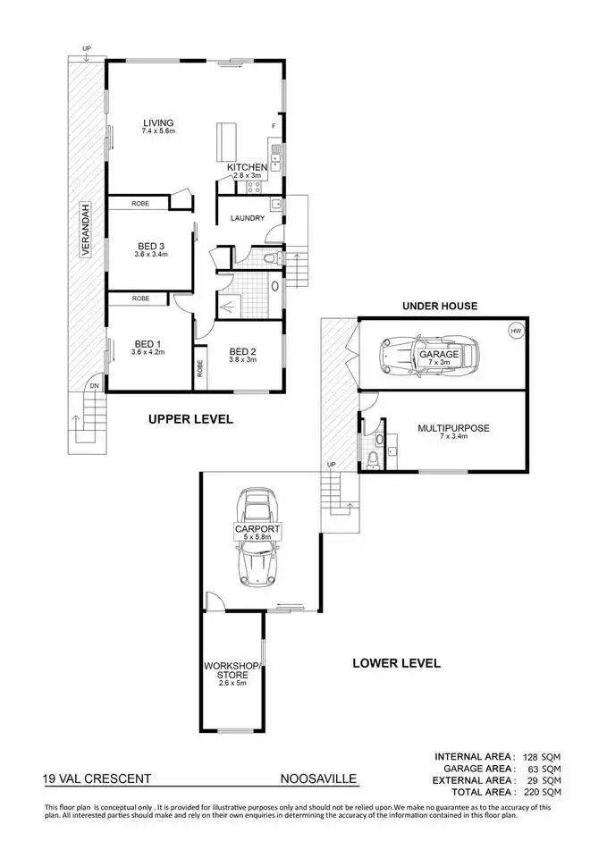 Floorplan of Homely house listing, 19 Val Crescent, Noosaville QLD 4566