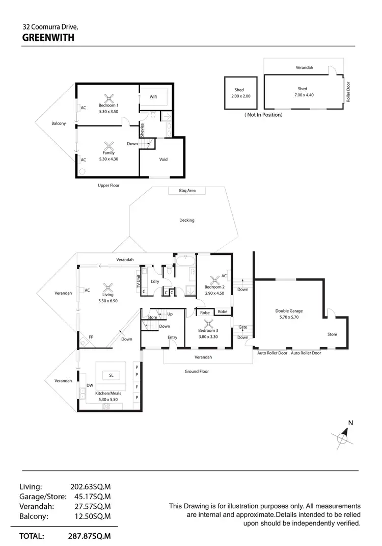 Floorplan of Homely house listing, 32 Coomurra Drive, Greenwith SA 5125