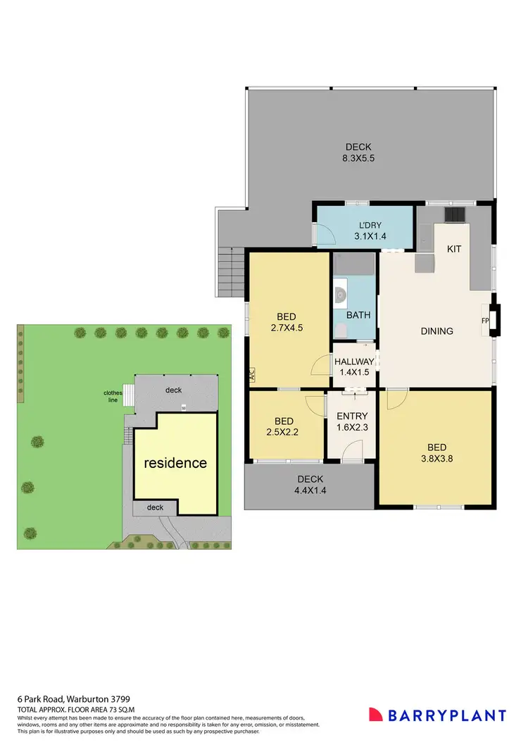 Floorplan of Homely house listing, 6 Park Road, Warburton VIC 3799