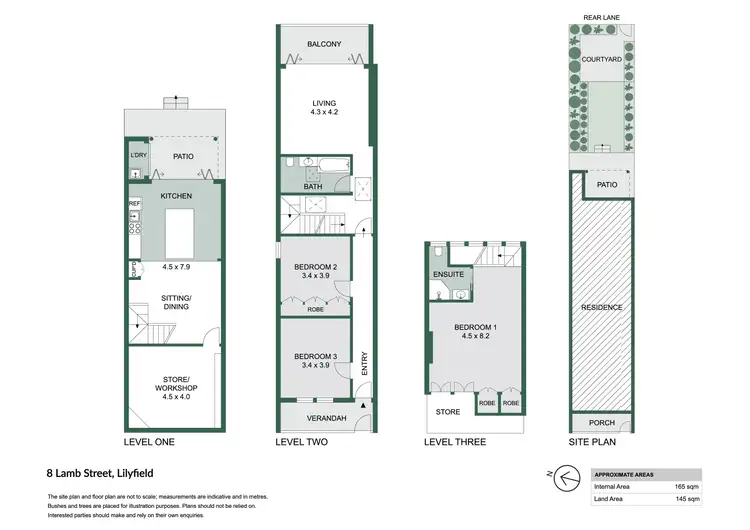 Floorplan of Homely terrace listing, 8 Lamb Street, Lilyfield NSW 2040