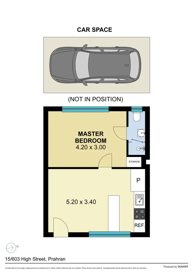 Floorplan of Homely apartment listing, 15/603 High Street, Prahran VIC 3181