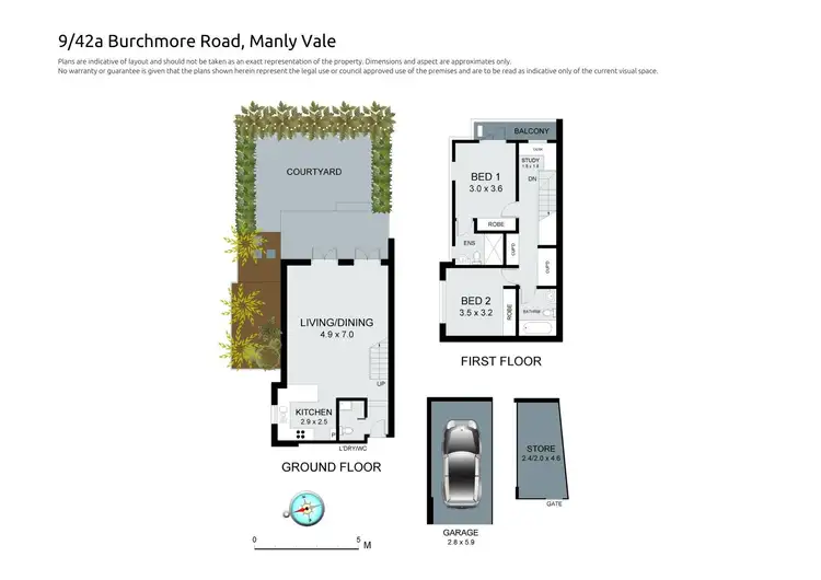 Floorplan of Homely townhouse listing, 9/42A Burchmore Road, Manly Vale NSW 2093