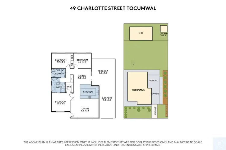 Floorplan of Homely house listing, 49 Charlotte Street, Tocumwal NSW 2714