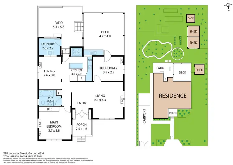 Floorplan of Homely house listing, 58 Lancaster Street, Garbutt QLD 4814