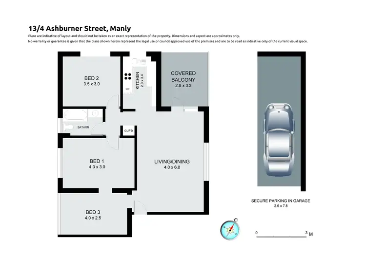 Floorplan of Homely apartment listing, 13/4 Ashburner Street, Manly NSW 2095