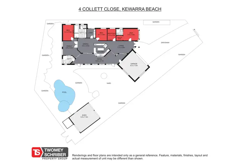 Floorplan of Homely house listing, 4 Collett Close, Kewarra Beach QLD 4879