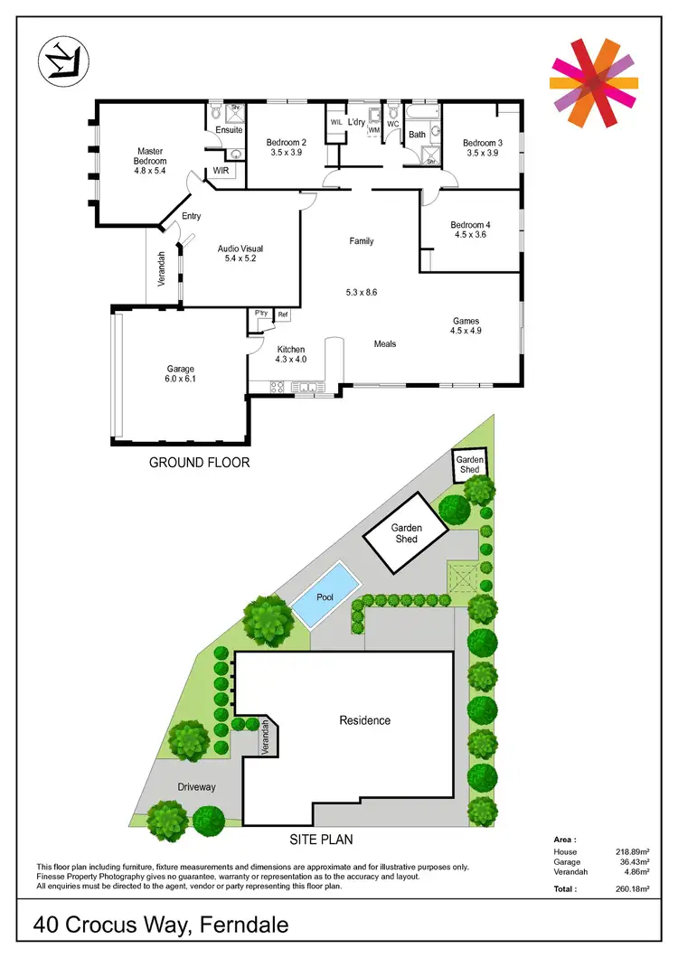 Floorplan of Homely house listing, 40 Crocus Way, Ferndale WA 6148