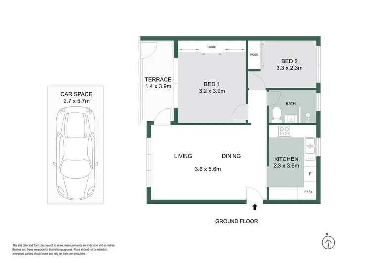 Floorplan of Homely apartment listing, 16/34 Barber Avenue, Eastlakes NSW 2018