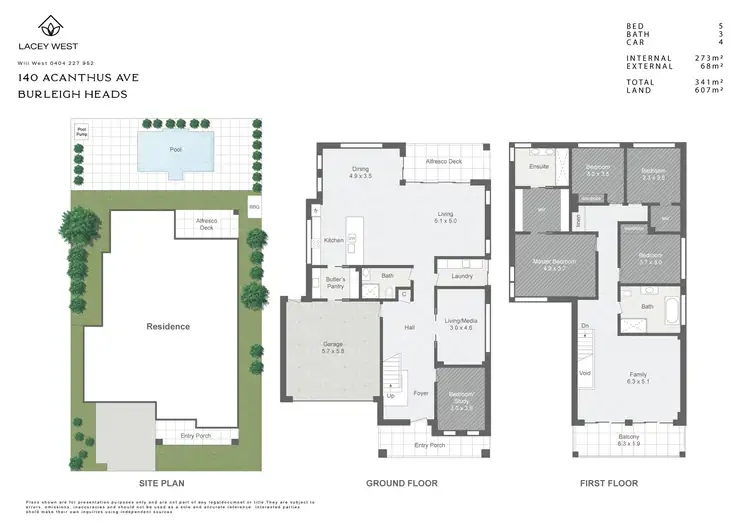 Floorplan of Homely house listing, 140 Acanthus Avenue, Burleigh Waters QLD 4220