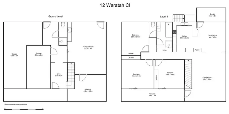 Floorplan of Homely house listing, 12 Waratah Place, Grafton NSW 2460