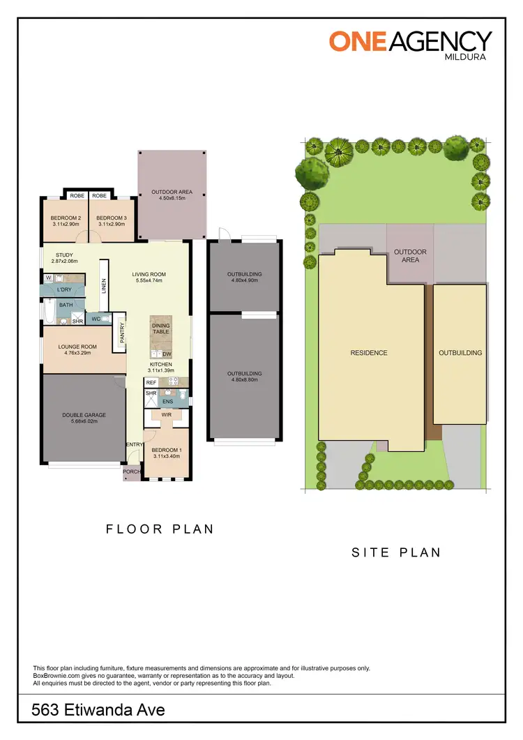 Floorplan of Homely house listing, 563 Etiwanda Avenue, Mildura VIC 3500