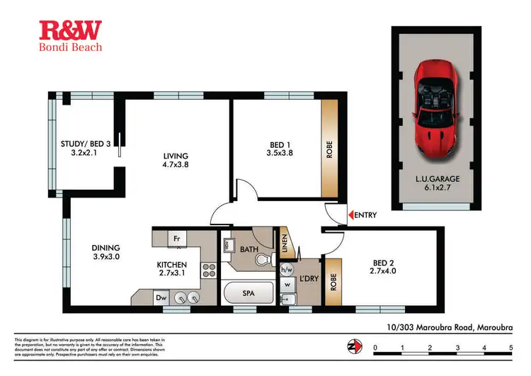 Floorplan of Homely apartment listing, 10/303 Maroubra Road, Maroubra NSW 2035