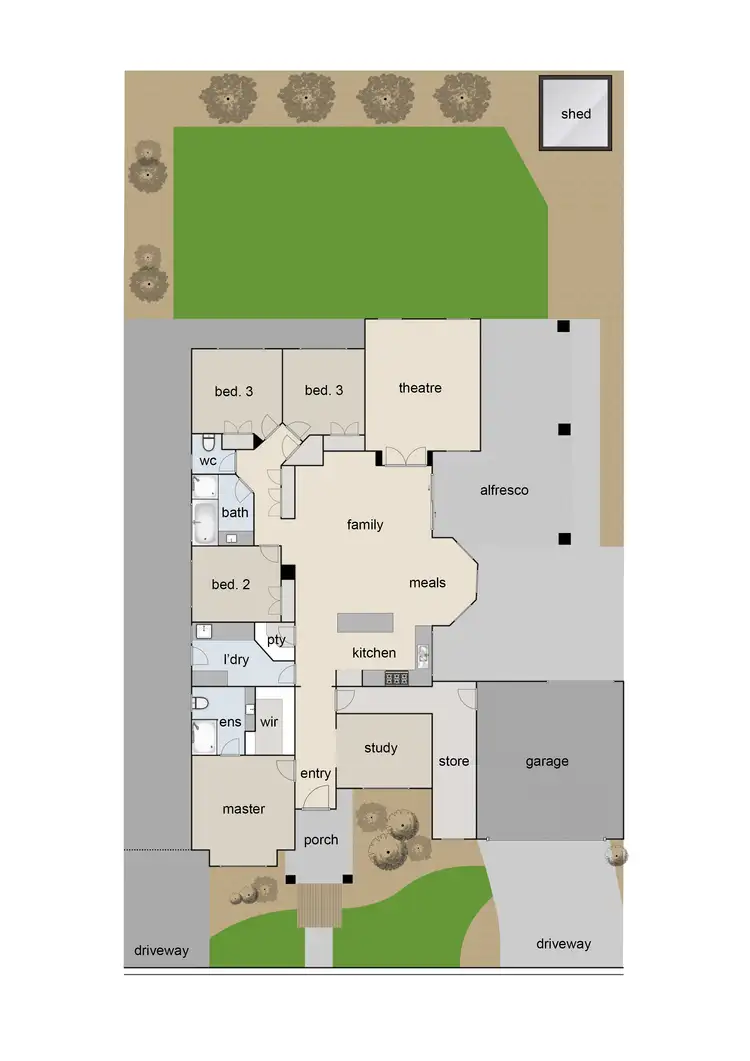 Floorplan of Homely house listing, 25 Seaview Drive, Botanic Ridge VIC 3977