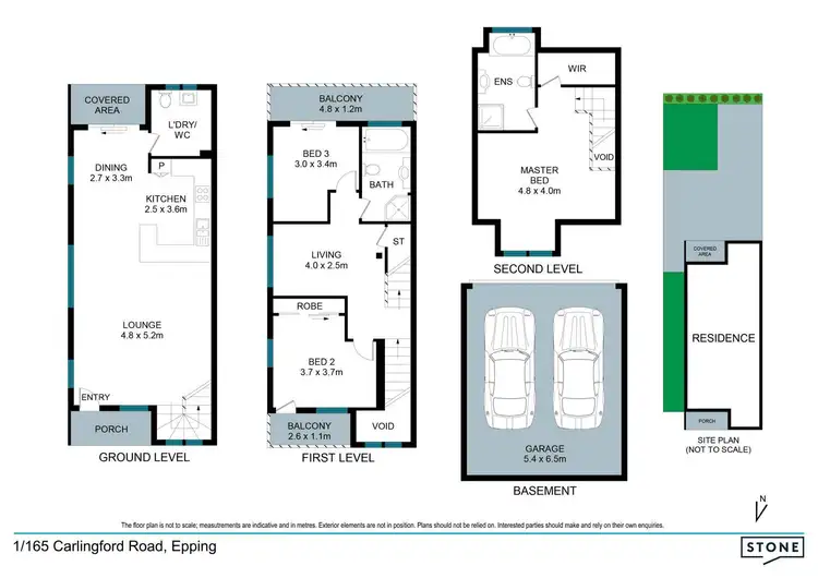 Floorplan of Homely townhouse listing, 1/165 Carlingford Road, Epping NSW 2121