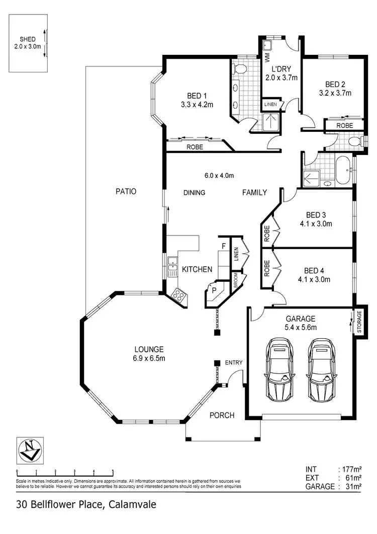 Floorplan of Homely house listing, 30 Bellflower Place, Calamvale QLD 4116