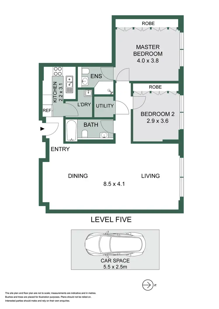 Floorplan of Homely apartment listing, 511/133 Goulburn Street, Surry Hills NSW 2010