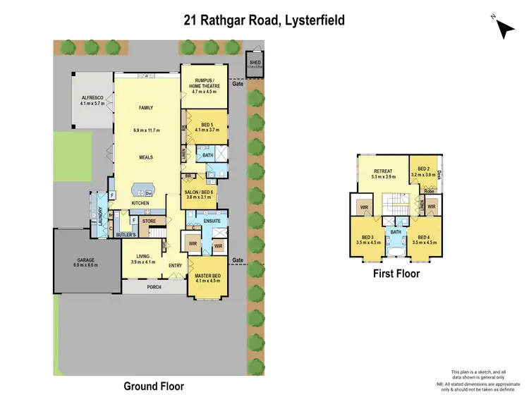 Floorplan of Homely house listing, 21 Rathgar Road, Lysterfield VIC 3156