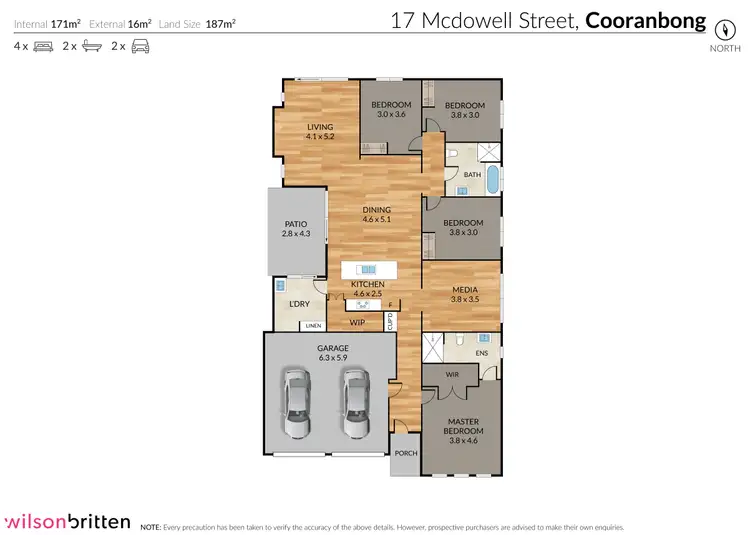 Floorplan of Homely house listing, 17 McDowell Street, Cooranbong NSW 2265