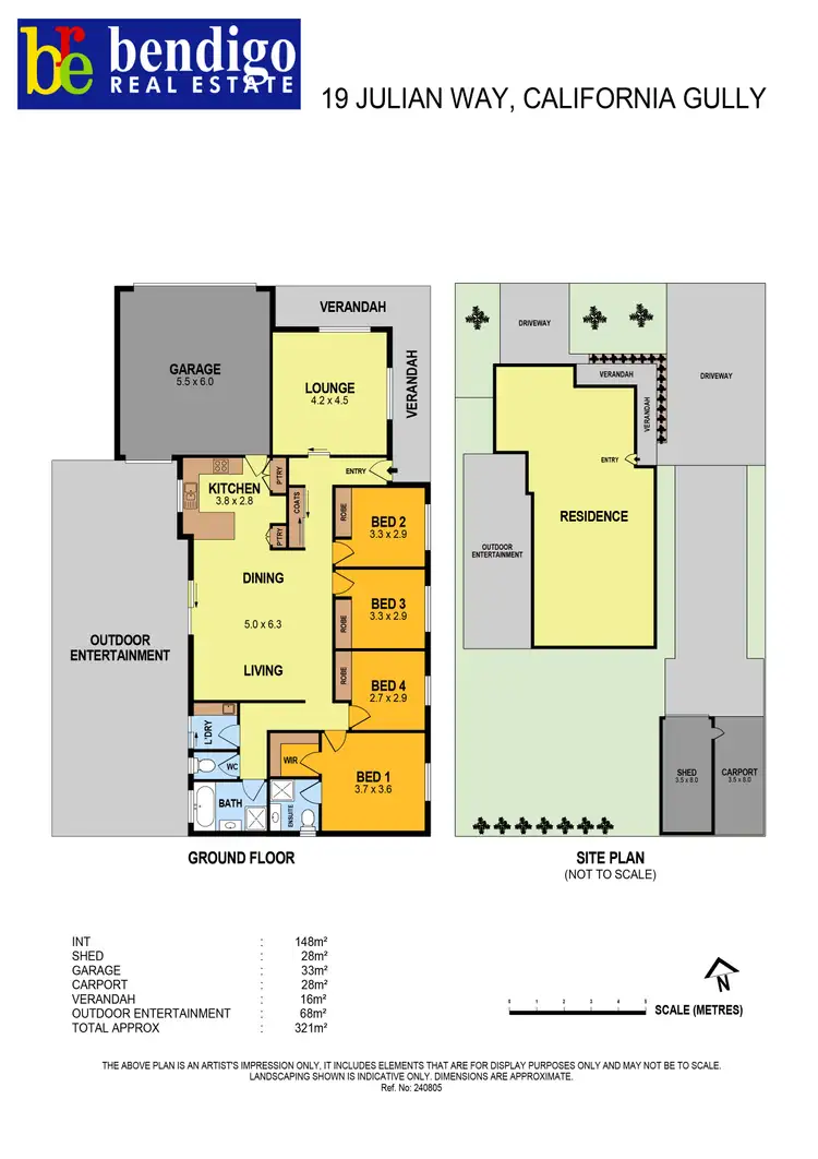 Floorplan of Homely house listing, 19 Julian Way, California Gully VIC 3556