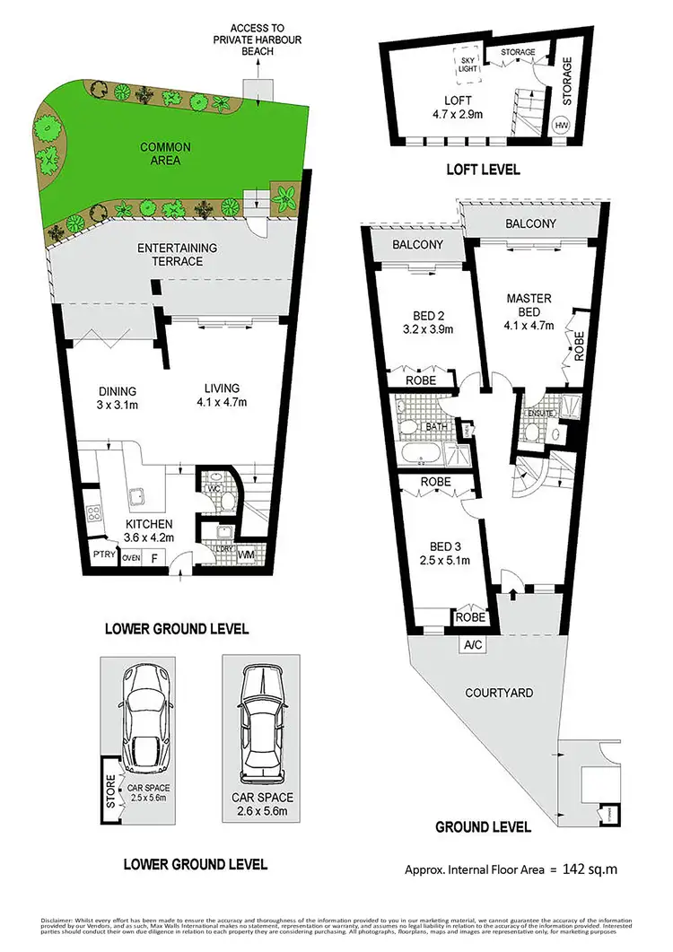 Floorplan of Homely townhouse listing, 7/19a Addison Road, Manly NSW 2095