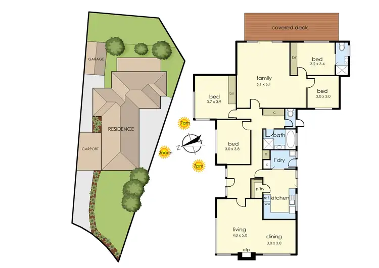 Floorplan of Homely house listing, 1 Nareen Court, Frankston South VIC 3199