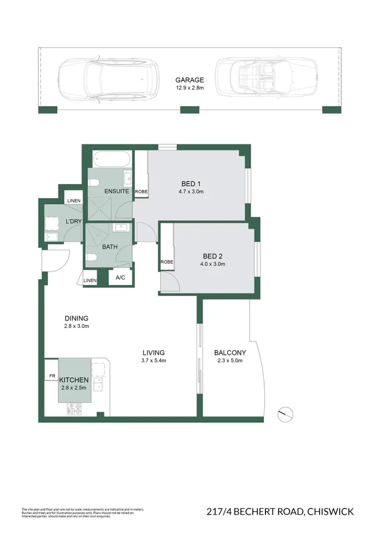 Floorplan of Homely apartment listing, 217/4 Bechert Road, Chiswick NSW 2046