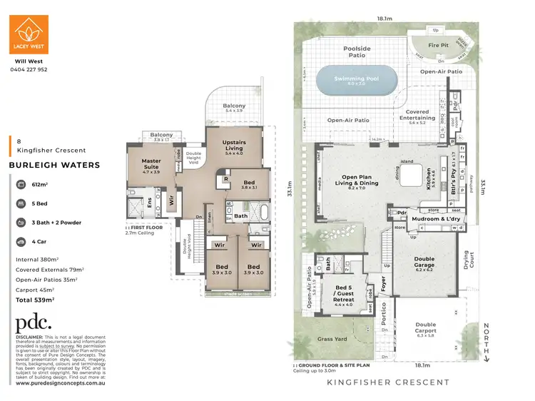 Floorplan of Homely house listing, 8 Kingfisher Crescent, Burleigh Waters QLD 4220