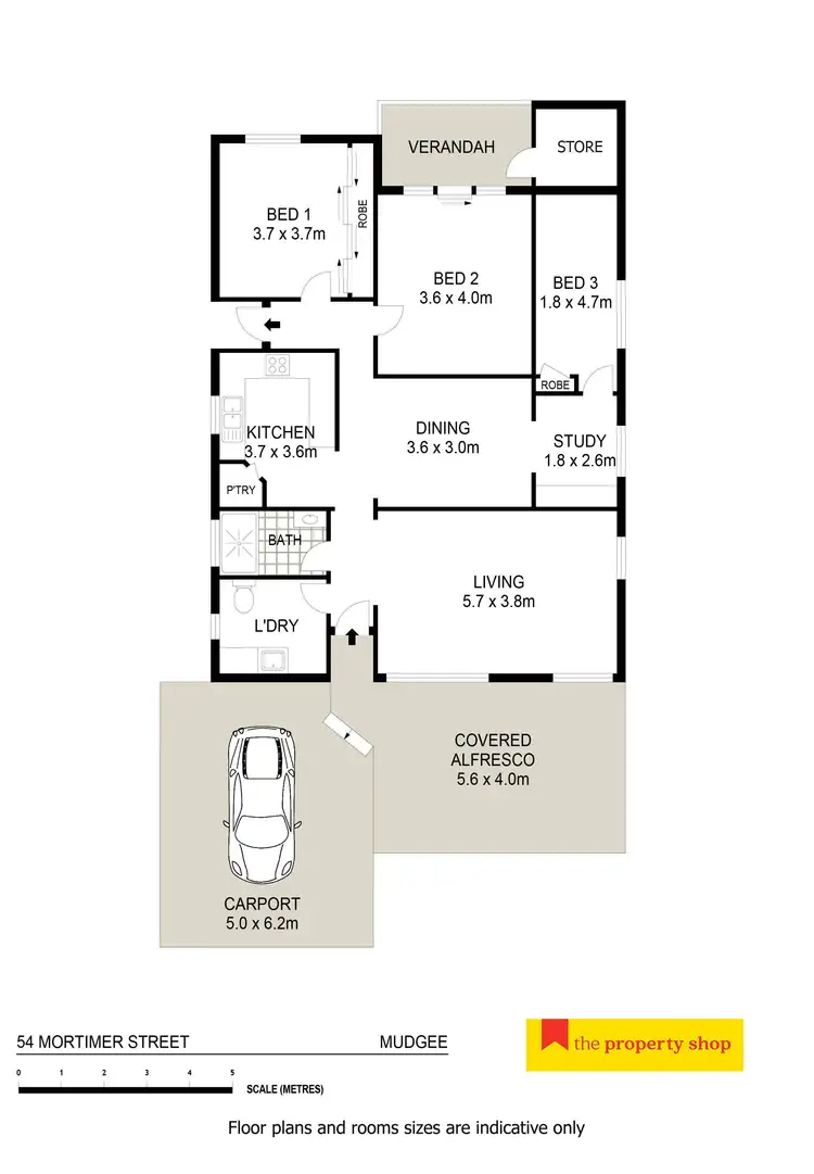 Floorplan of Homely house listing, 54 Mortimer Street, Mudgee NSW 2850