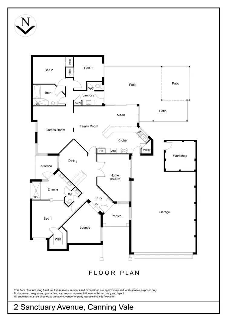 Floorplan of Homely house listing, 2 Sanctuary Avenue, Canning Vale WA 6155