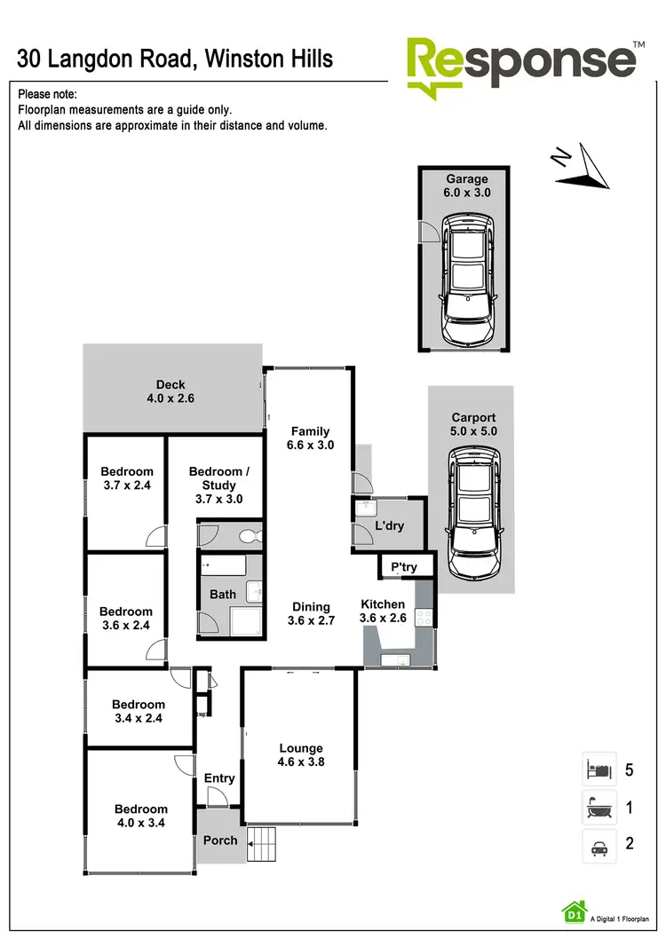 Floorplan of Homely house listing, 30 Langdon Road, Winston Hills NSW 2153