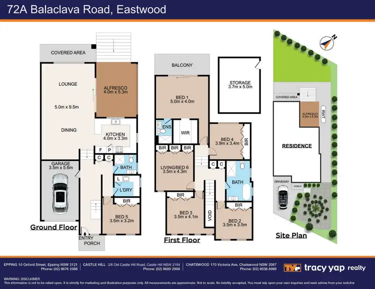 Floorplan of Homely semi-detached listing, 72A Balaclava Road, Eastwood NSW 2122