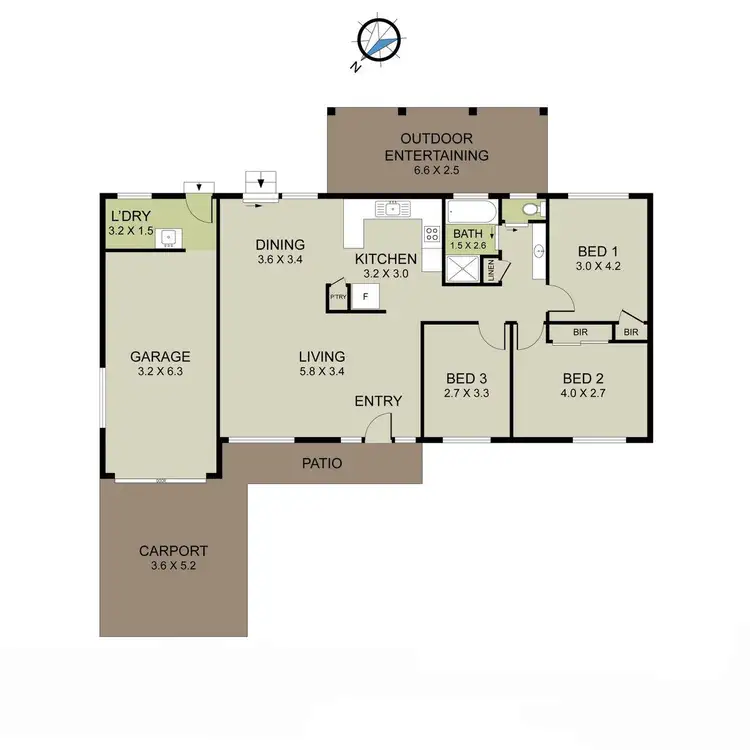 Floorplan of Homely house listing, 10 Kippara Close, Wauchope NSW 2446