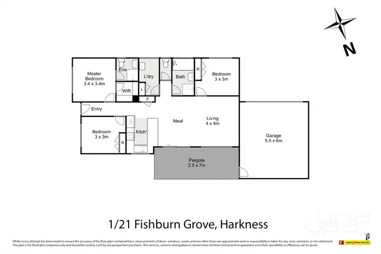 Floorplan of Homely house listing, 1/21 Fishburn Grove, Harkness VIC 3337