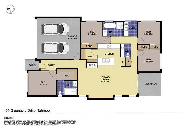 Floorplan of Homely house listing, 54 Greenacre Drive, Tahmoor NSW 2573