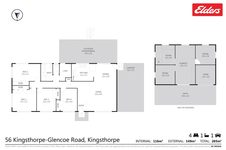 Floorplan of Homely house listing, 56 Kingsthorpe Glencoe Road, Kingsthorpe QLD 4400