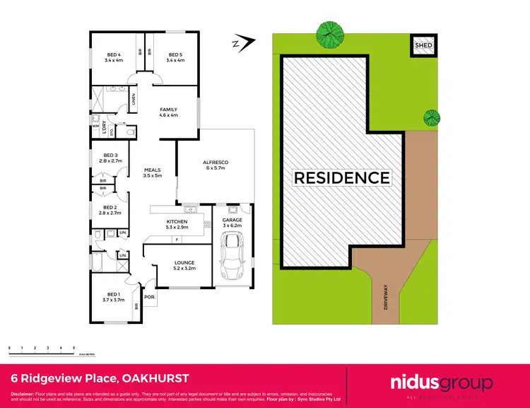 Floorplan of Homely house listing, 6 Ridgeview Place, Oakhurst NSW 2761