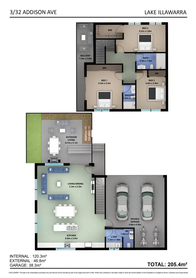 Floorplan of Homely house listing, 3/32 Addison Avenue, Lake Illawarra NSW 2528