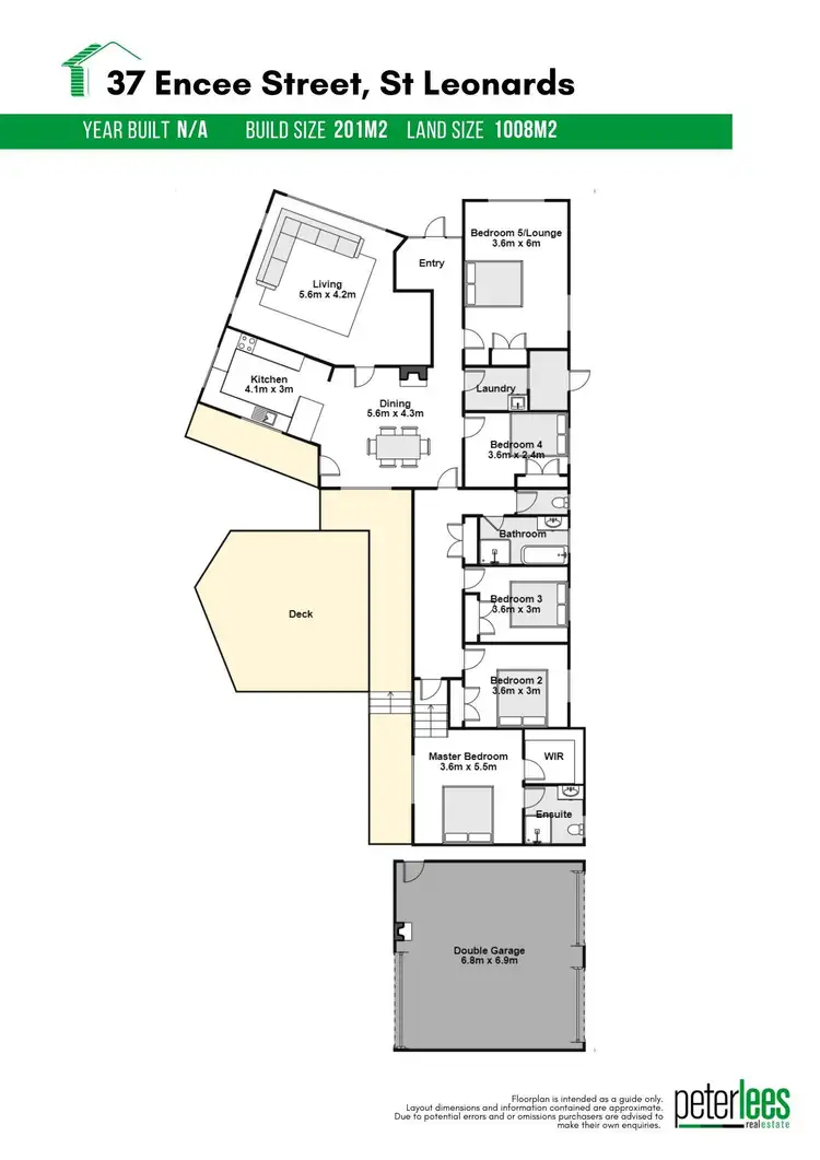 Floorplan of Homely house listing, 37 Encee Drive, St Leonards TAS 7250