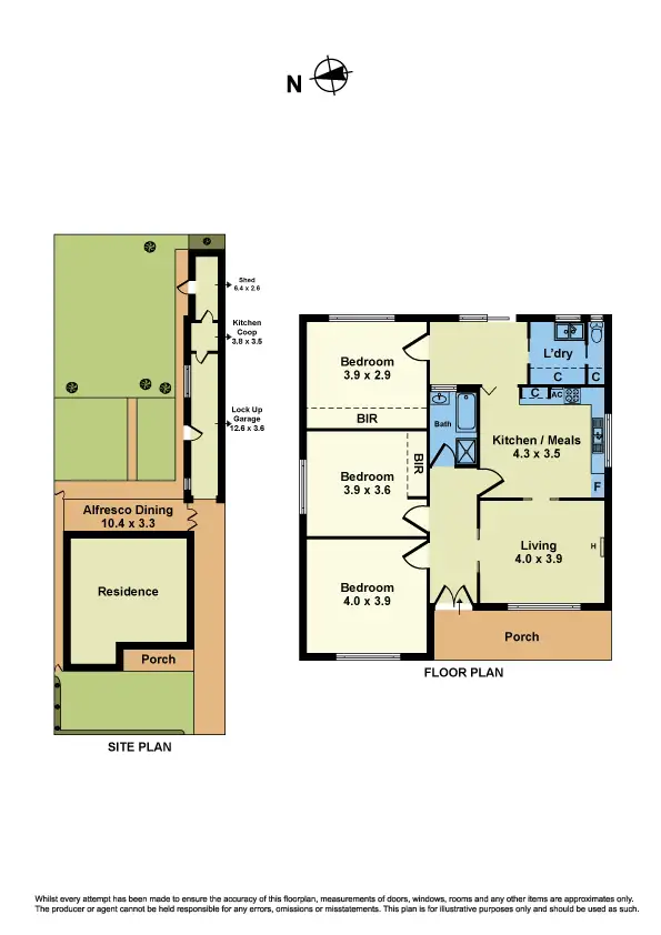 Floorplan of Homely house listing, 10 Estelle Street, Sunshine West VIC 3020