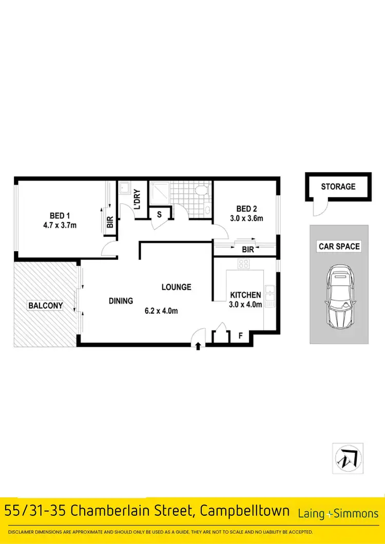 Floorplan of Homely apartment listing, 55/31-35 Chamberlain Street, Campbelltown NSW 2560