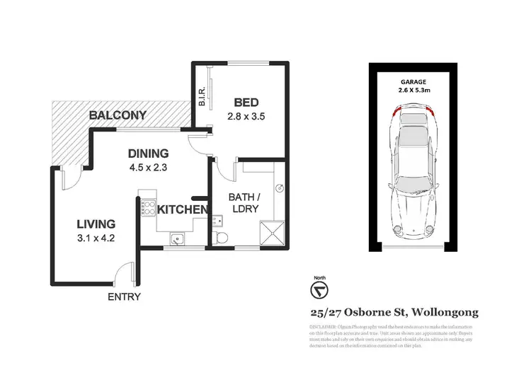 Floorplan of Homely unit listing, 25/27 Osborne Street, Wollongong NSW 2500