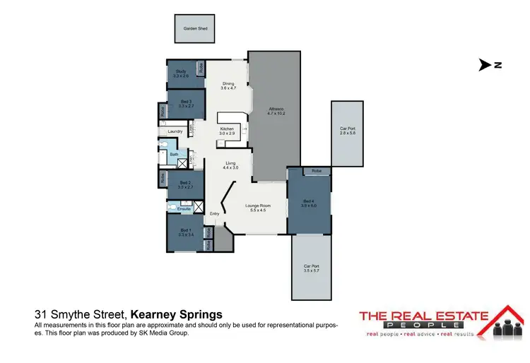 Floorplan of Homely house listing, 31 Smythe Street, Kearneys Spring QLD 4350