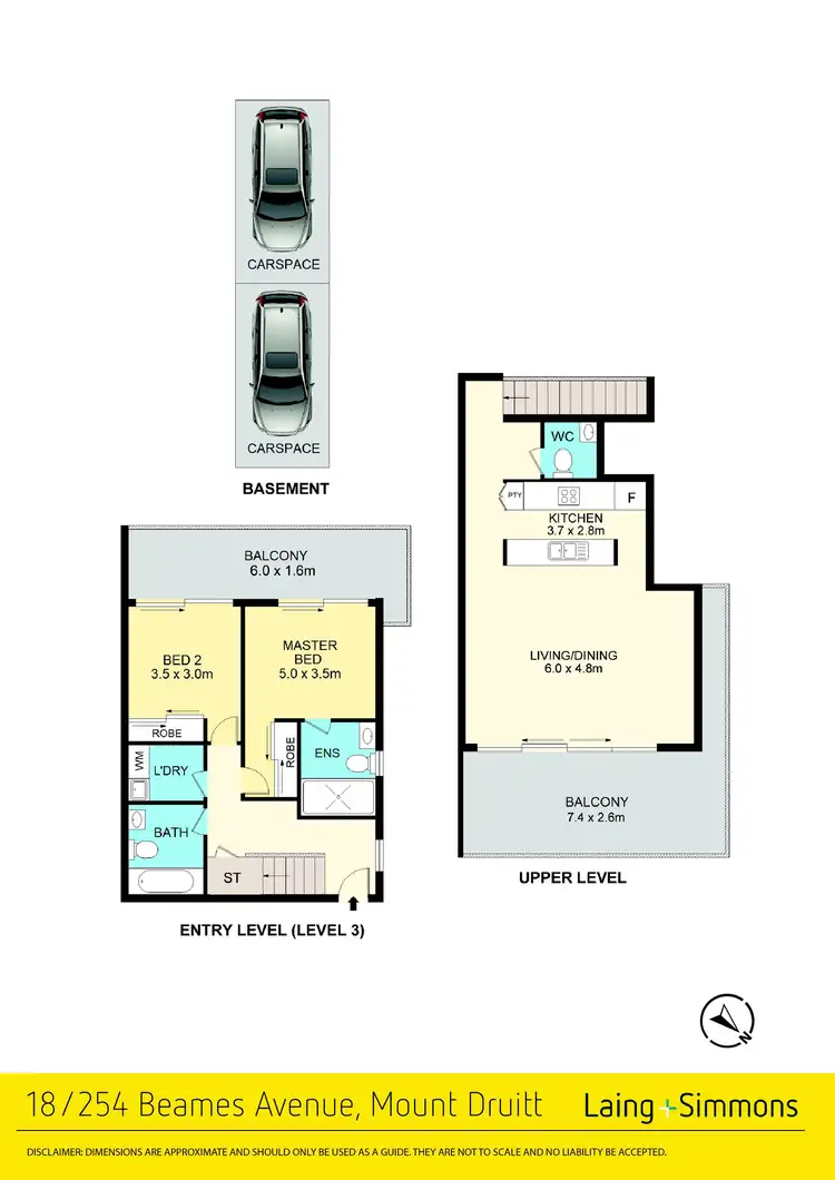 Floorplan of Homely unit listing, 18/254 Beames Avenue, Mount Druitt NSW 2770
