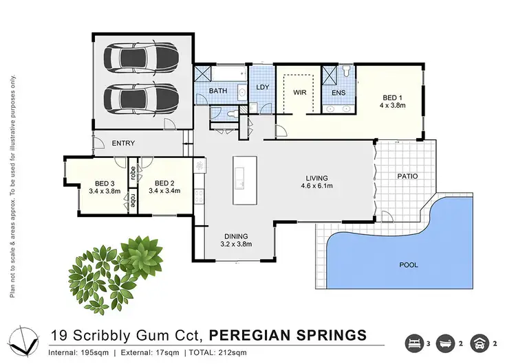 Floorplan of Homely house listing, 19 Scribbly Gum Circuit, Peregian Springs QLD 4573