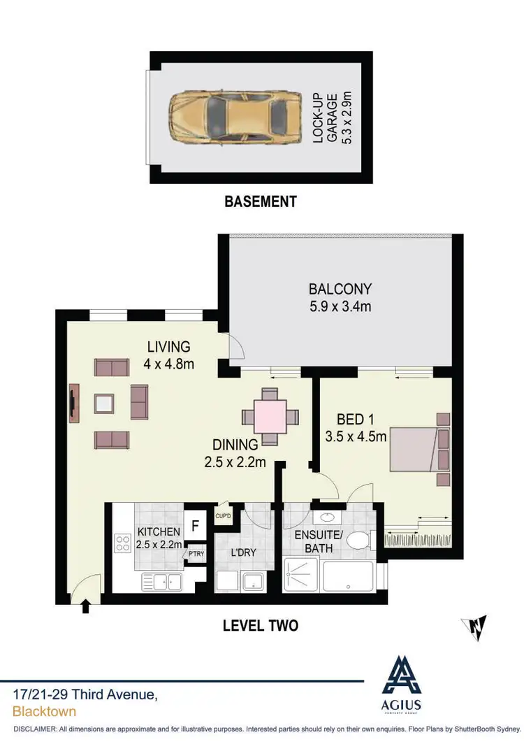Floorplan of Homely apartment listing, 17/21-29 Third Avenue, Blacktown NSW 2148