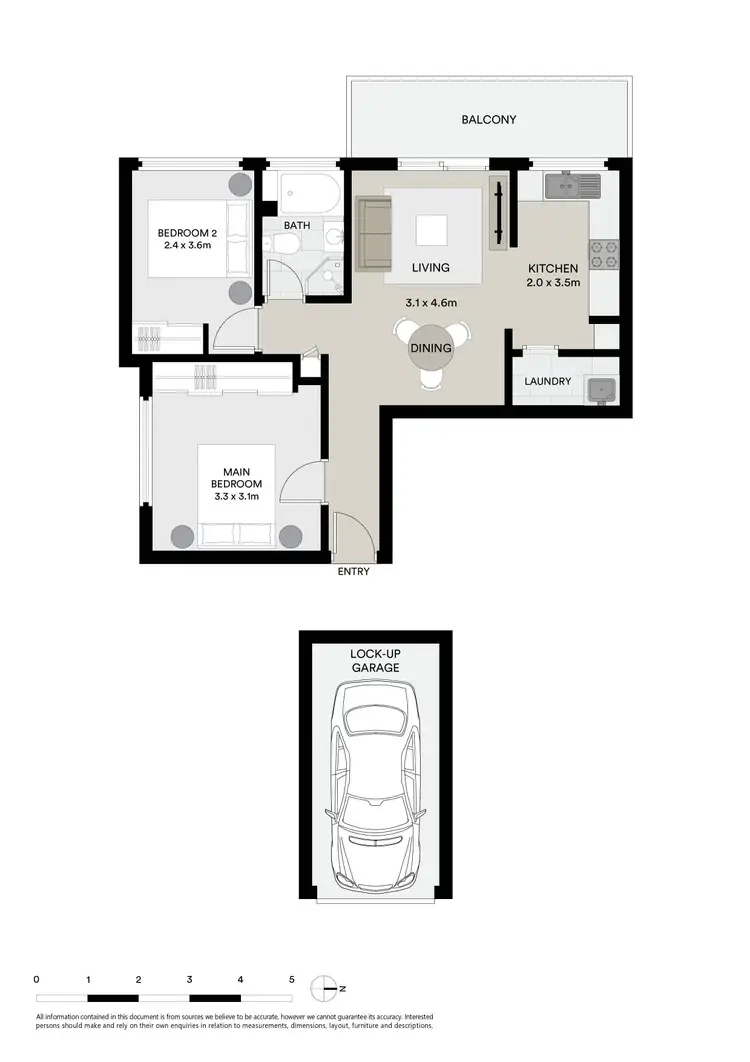 Floorplan of Homely apartment listing, 12/1267-1269 Pittwater Road, Narrabeen NSW 2101