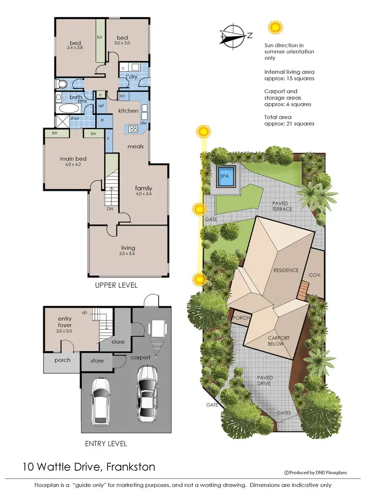 Floorplan of Homely house listing, 10 Wattle Drive, Frankston VIC 3199