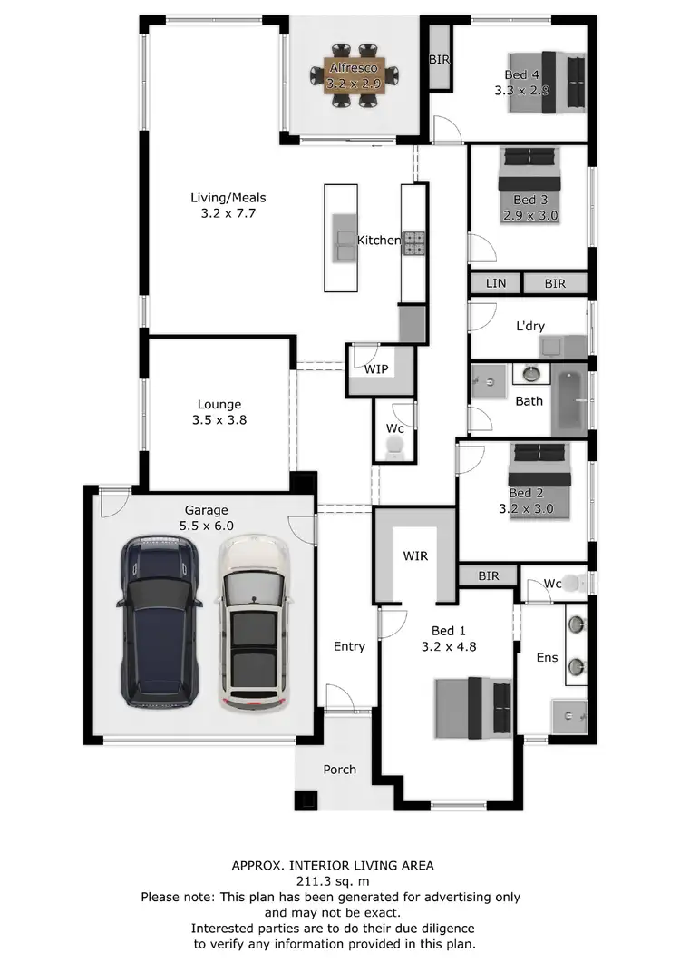Floorplan of Homely house listing, 6 Arnica Circuit, Baranduda VIC 3691
