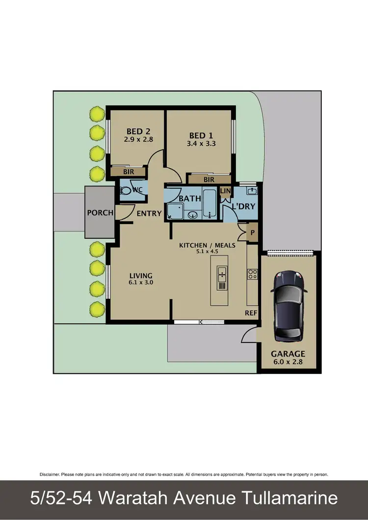 Floorplan of Homely unit listing, 5/52-54 Waratah Avenue, Tullamarine VIC 3043